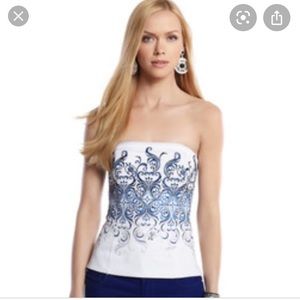 White House Black Market Bustier Top size 00